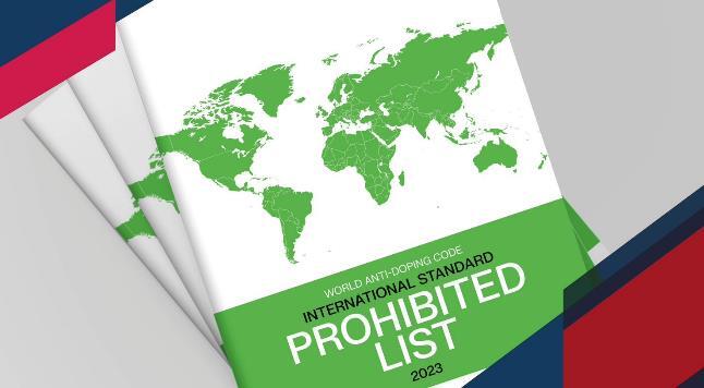 WADA 2023 Prohibited List book